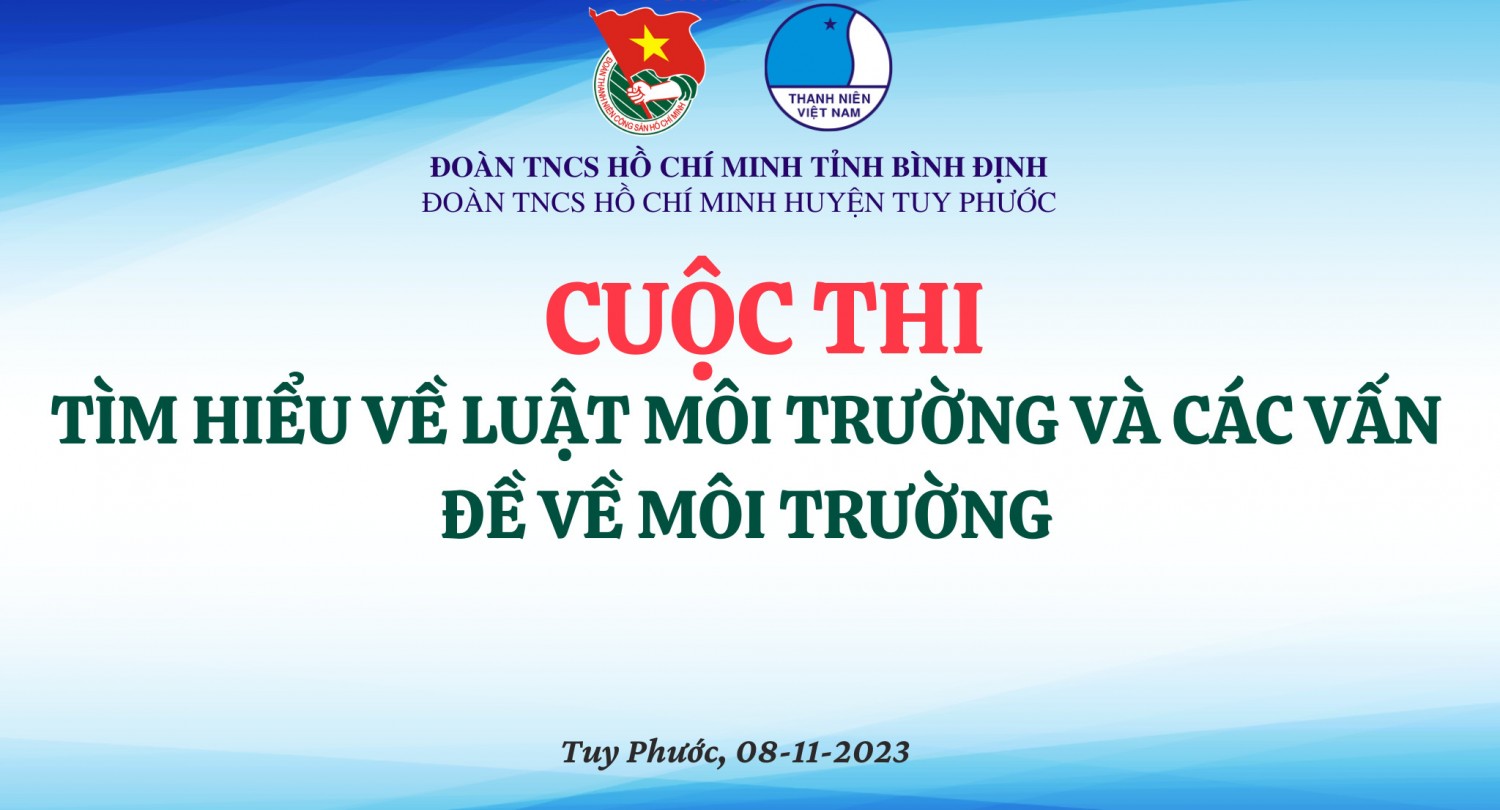 Huyện Tuy Phước, tổ chức cuộc thi trực tuyến tìm hiểu "luật bảo vệ môi trường và các vấn đề về môi trường"