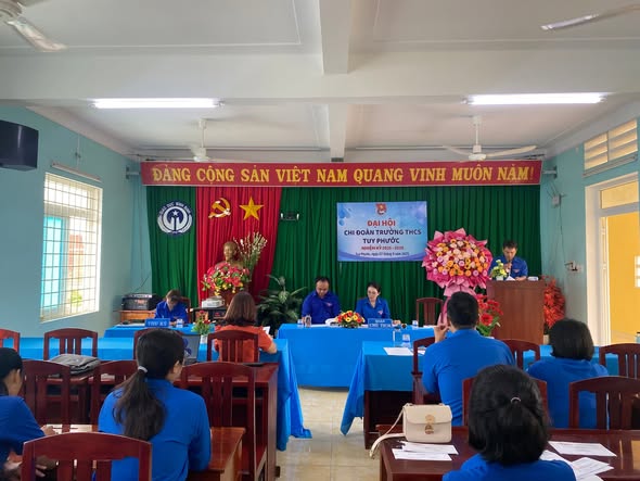CHÚC MỪNG ĐẠI HỘI CHI ĐOÀN TRƯỜNG THCS TUY PHƯỚC, NHIỆM KỲ 2025 – 2026